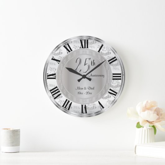 Classy 25th Silver Jubileum Grote Klok (Huis)