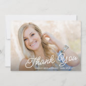 Classy 2 Foto Afstuderen Hartelijk dank Bedankkaart (Voorkant)