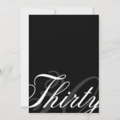 Classy 30e verjaardag uitnodigingen (Achterkant)
