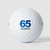 Classy 65th Birthday - 65 jaar Blue Age Gift Golfballen (Voorkant)