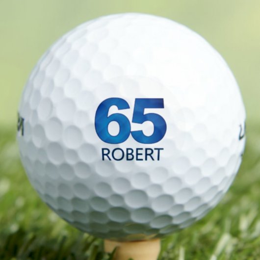 Classy 65th Birthday - 65 jaar Blue Age Gift Golfballen