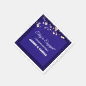 Classy, aangepast Verloving Congrats Servet (Hoek)