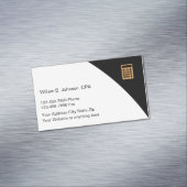 Classy Accountant CPA Thema Magnetisch Visitekaartje (Voorbeeld)