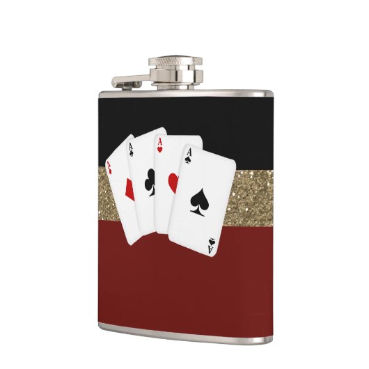 Classy Aces Poker Heupfles (Links)