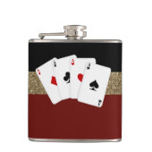 Classy Aces Poker Heupfles (Voorkant)