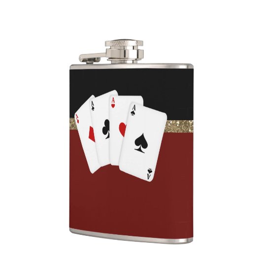 Classy Aces Poker Heupfles (Links)
