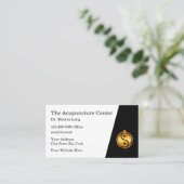Classy Acupuncture Appointment Visitekaartjes (Staand voorkant)