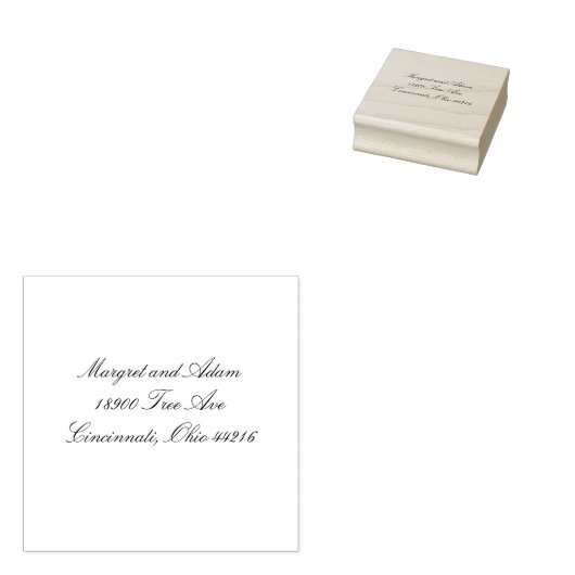 Classy Address Stamp Rubberstempel (Gestempeld)