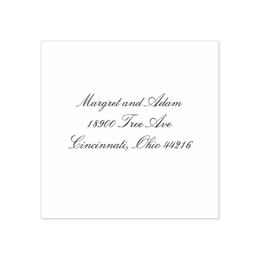 Classy Address Stamp Rubberstempel (Afrduk)