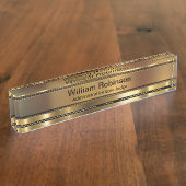 Classy Administratief Recht Rechter Desk Naam Plaq Naambordje (Zijkant)