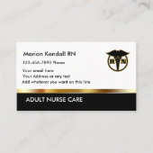 Classy Adult Nurse Care Visitekaartje (Voorkant)
