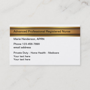 Classy Advanced Nurse Practitioner Visitekaartje
