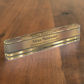 Classy Adverteren Executive Desk Naam Plaque Naambordje (Zijkant)