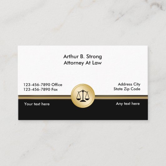 Classy advocatenkantoor Visitekaartjes (Voorkant)