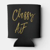 Classy AF Black en Gold Foil Koelbox Blikjeskoeler (Achterkant)