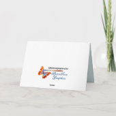 Classy Afstudeerder Floral Kaart (Achterkant)