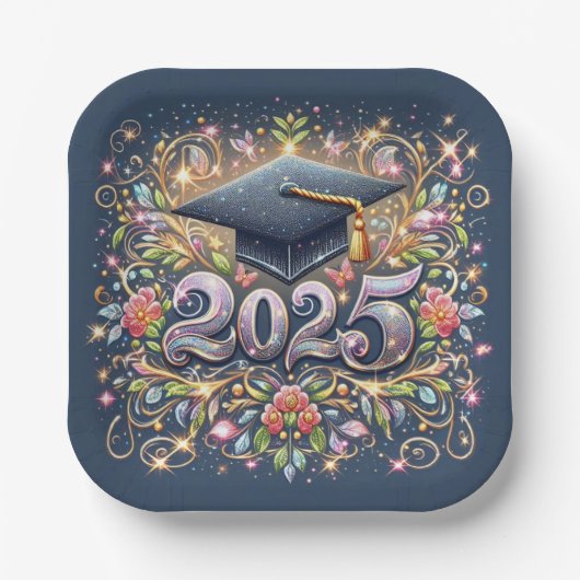 Classy Afstuderen 2025 Papieren Bordje (Voorkant)