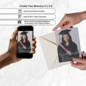 Classy Afstuderen aankondigingsfotosjabloon Feestdagenkaart