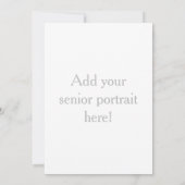 Classy Afstuderen Announcement Kaart (Achterkant)