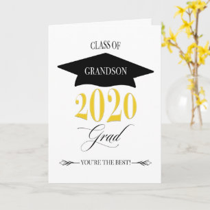 Classy Afstuderen Class of 2020 voor kleinzoon Kaart