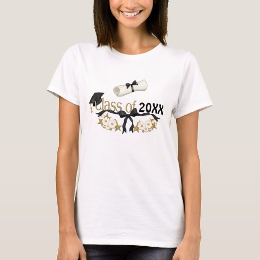 Classy Afstuderen Floral T-shirt (Voorkant)