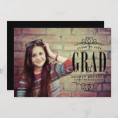 Classy Afstuderen Fotogradatie Partij Kaart (Voorkant / Achterkant)
