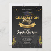 Classy Afstuderen Invitation Kaart (Voorkant)