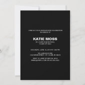 CLASSY Afstuderen kondiging | Zwart Kaart (Achterkant)
