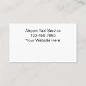 Classy Airport Taxi Service Visitekaartjes (Achterkant)