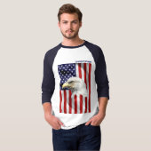 Classy American Eagle, de Amerikaanse vlag, patrio T-shirt (Voorkant volledig)