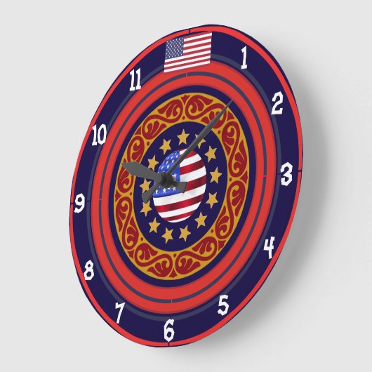 Classy Americana Wall Clock Grote Klok (Hoek)