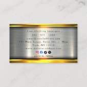 Classy And Cool Construction Business Cards Visitekaartje (Achterkant)