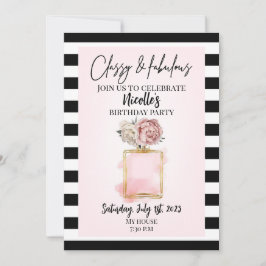 Classy and Fabulous invite Kaart