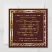 Classy Animal Print Invite [Giraffe Brown 1] Kaart (Achterkant)