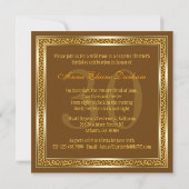 Classy Animal Print Invite [Giraffe - Bruin 2] Kaart (Achterkant)