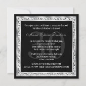 Classy Animal Print Invite [Sneeuwluipaard - zwart Kaart (Achterkant)