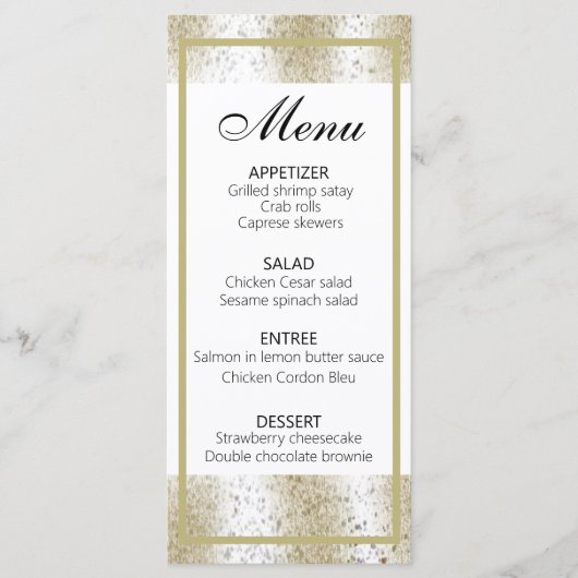 Classy Animal Print Leopard Menu (Voorkant)