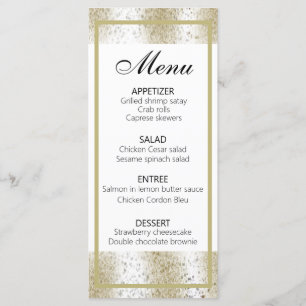 Classy Animal Print Leopard Menu