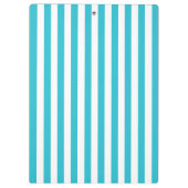 Classy Aqua Blue Stripes | DIY-tekst Klembord (Achterkant)