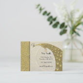 Classy Art  Peacock Boutique Kaart Visitekaartje (Staand voorkant)