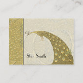 Classy Art  Peacock Boutique Kaart Visitekaartje (Achterkant)