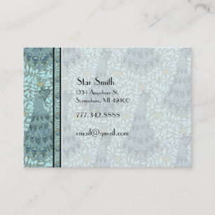 Classy Art  Peacock Boutique Kaart Visitekaartje