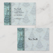 Classy Art  Peacock Boutique Kaart Visitekaartje (Voorkant / Achterkant)