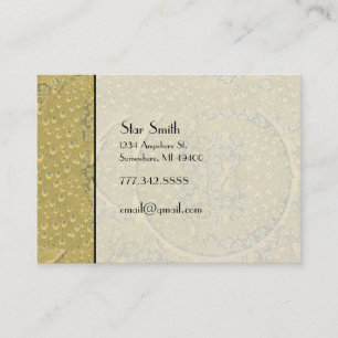 Classy Art  Peacock Boutique Kaart Visitekaartje