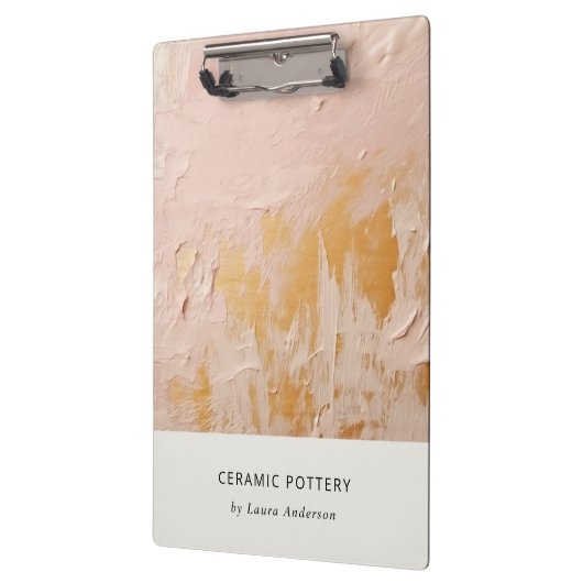 Classy Artistic Struik Pink Gold Oil Paint Texture Klembord (Links)