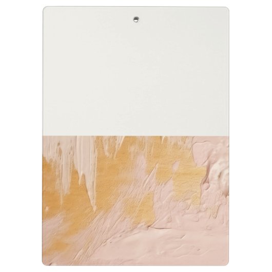 Classy Artistic Struik Pink Gold Oil Paint Texture Klembord (Achterkant)