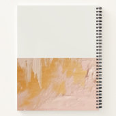 Classy Artistic Struik Pink Gold Oil Paint Texture Notitieboek (Achterkant)