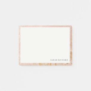 Classy Artistic Struik Pink Gold Oil Paint Texture Post-it® Notes