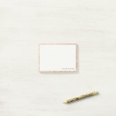 Classy Artistic Struik Pink Gold Oil Paint Texture Post-it® Notes (Op bureau)