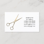 Classy artistieke elegantie visitekaartje (Achterkant)